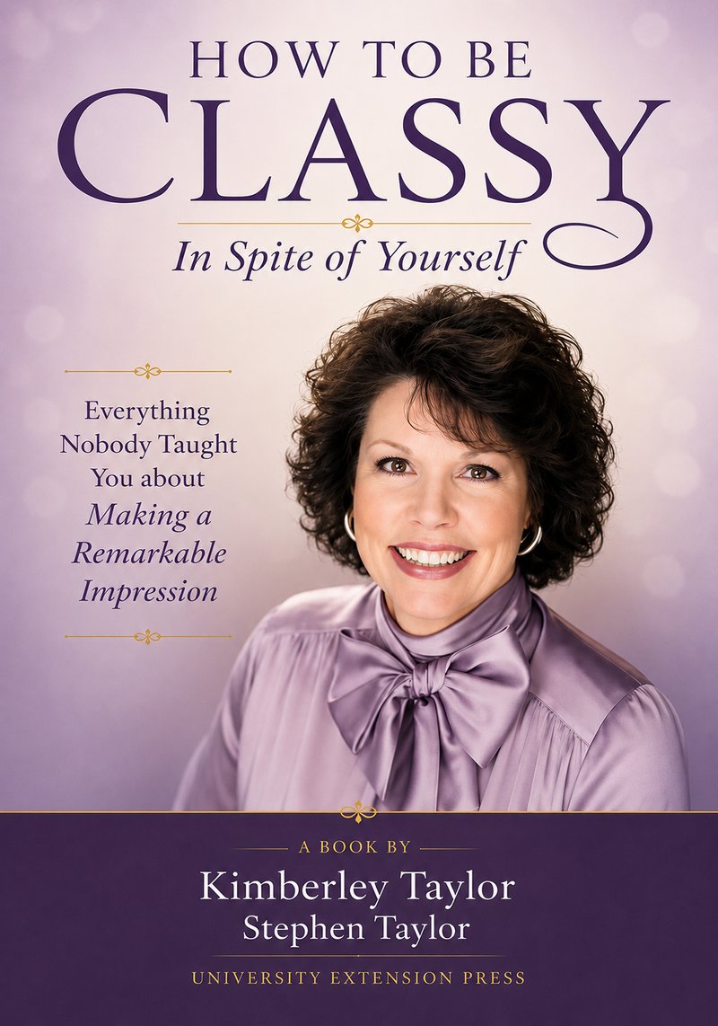 How to Be Classy, In Spite of Yourself — book cover featuring Kimberley Taylor